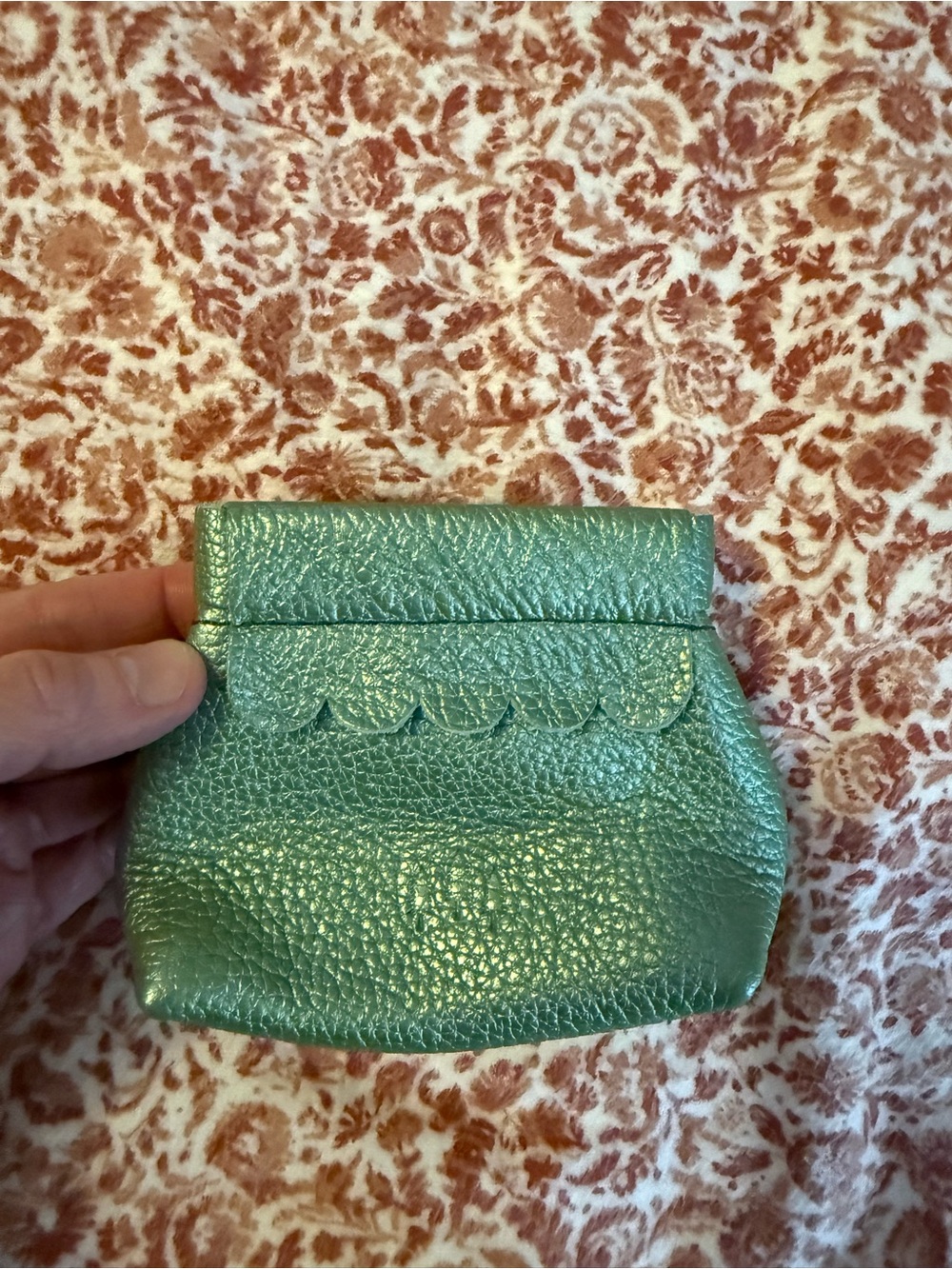 Portland Leather Penny Pouch in Beetle